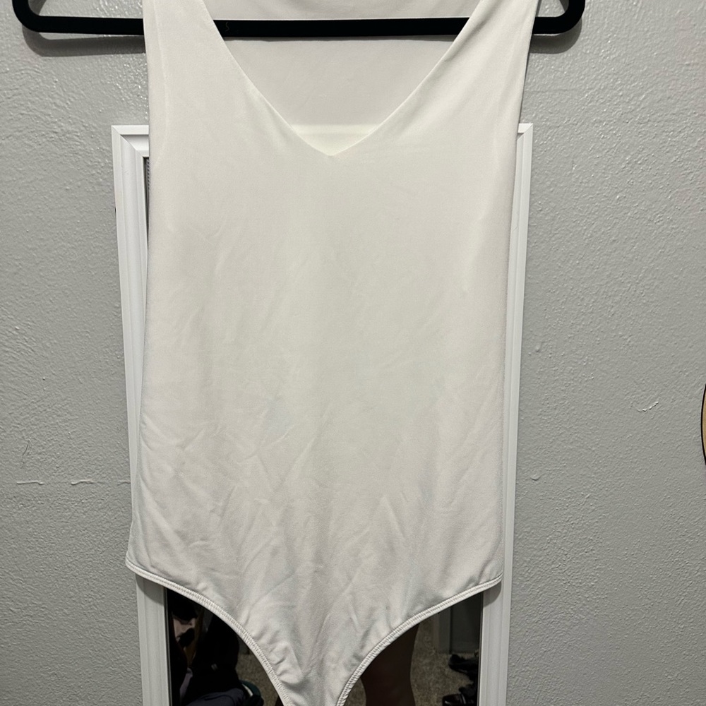 Express White Tank Sleeveless Bodysuit